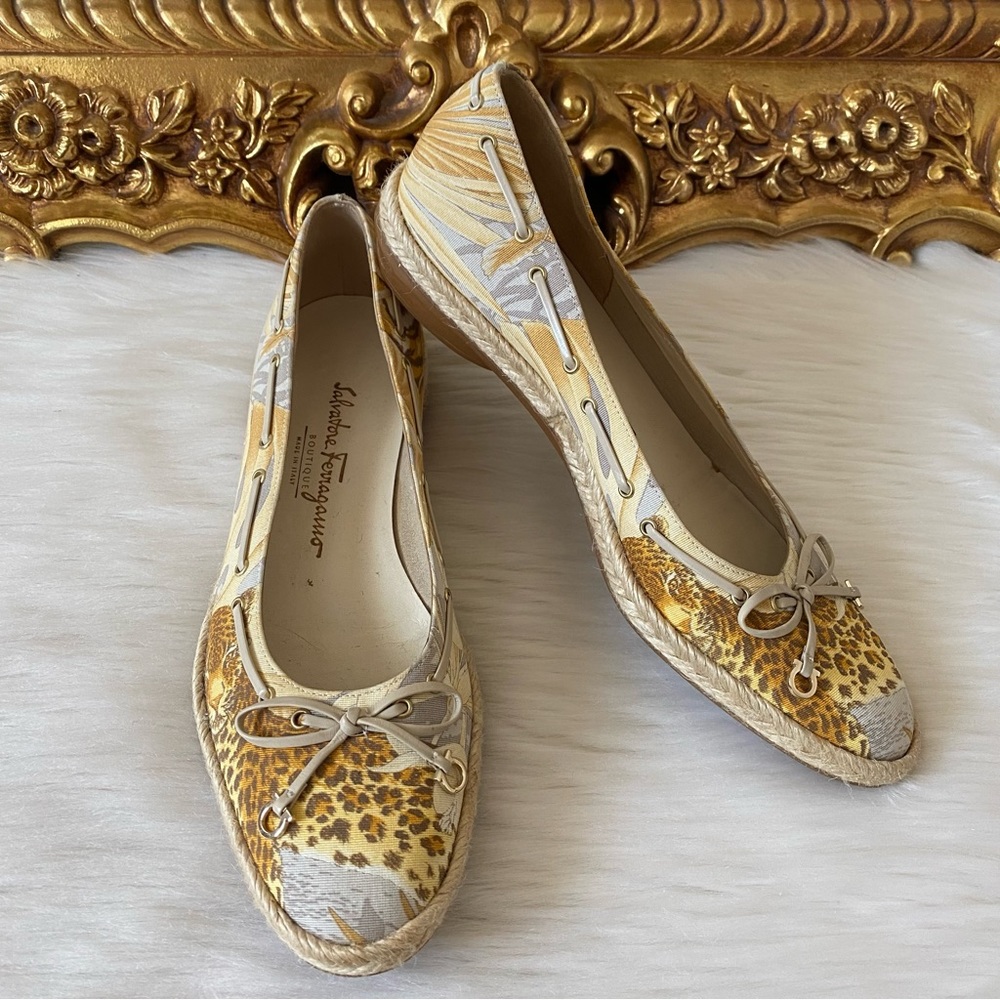 Salvatore Ferragamo Cheetah Espadrille
